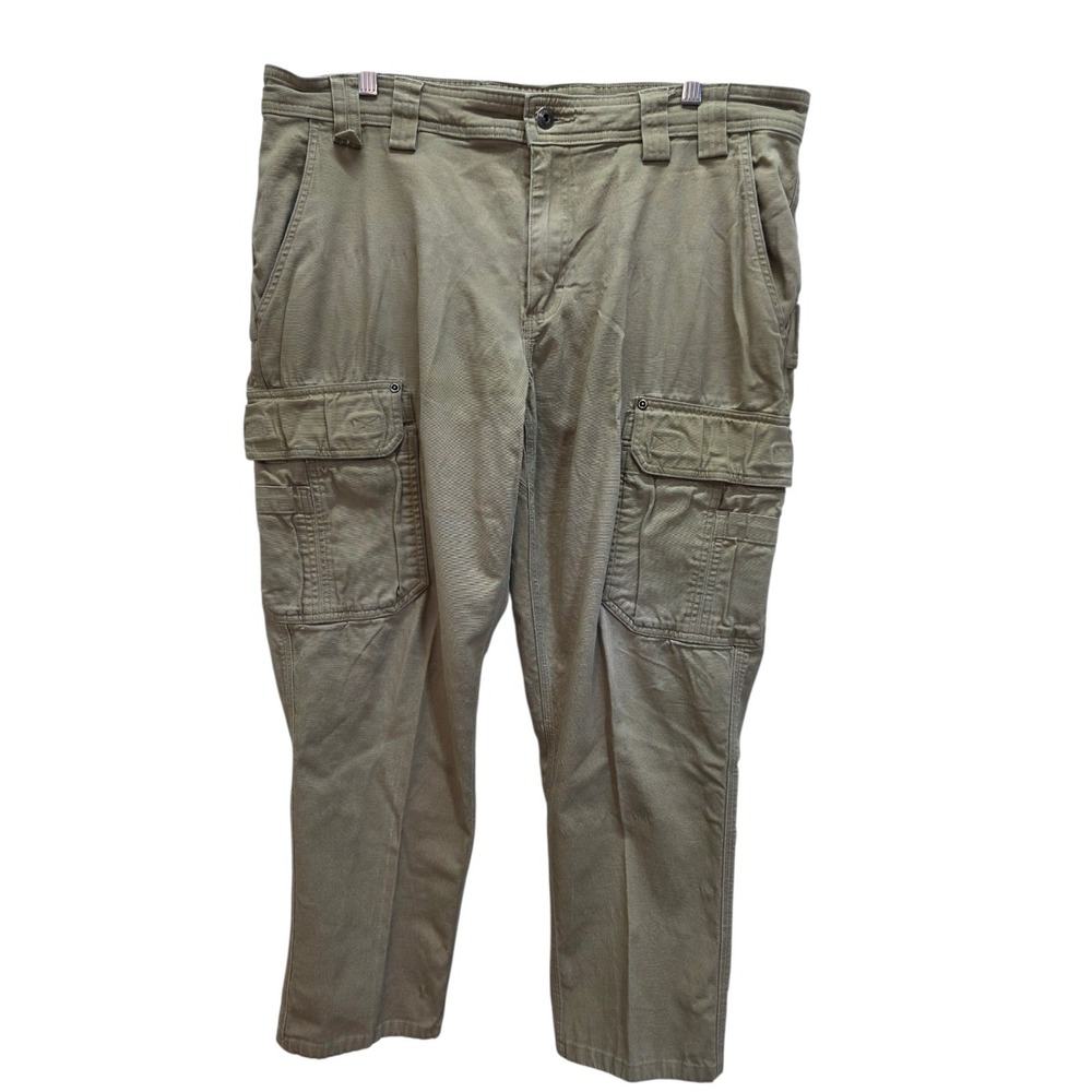 Duluth Trading Co Flex Fire Hose Cargo Pants Men 38x30 (Measures 38x27) Tan